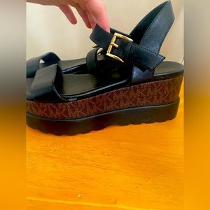 Michael Kors Black and Brown Platforms. 7